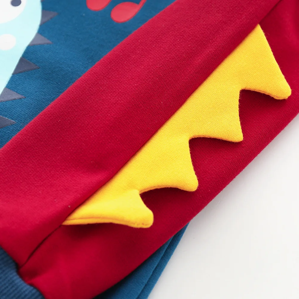 2019 New Design Boys Spring Style Hoodies Casual Baby Cartoon Dinosaur Kids Sweatshirts