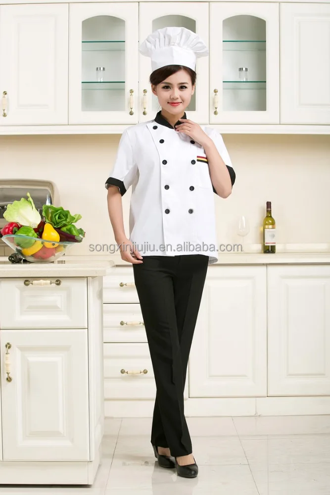 Custom Chef Uniform Restaurant Uniform Designs Executive Chef Shirt Wholesale Manufacturer Classic Work Uniform TWILL 100 Sets