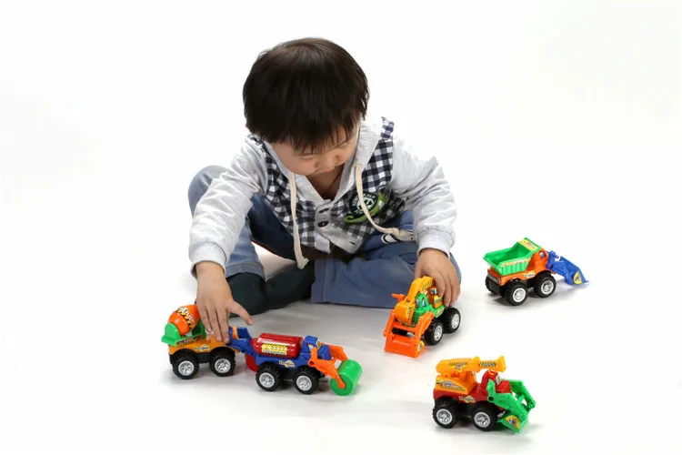 5pc lot Children Whole set Babu Engineering vehicle toys Kids Boys 12 9cm traffic vehicle with