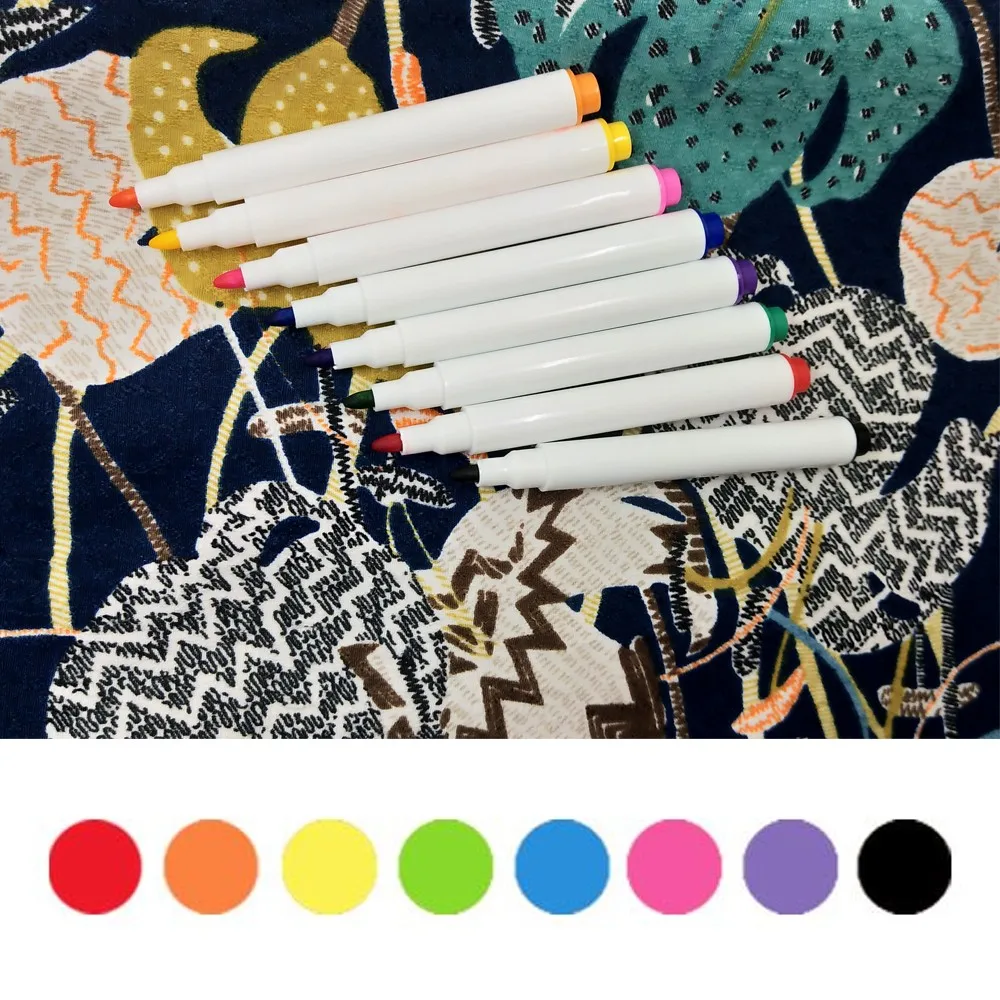 Набор разноцветных фломастеров для покраски ткани с логотипом на заказ