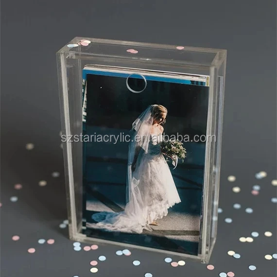 Wholesale Custom Fashion Rectangular Clear Acrylic Shadow Box Frame
