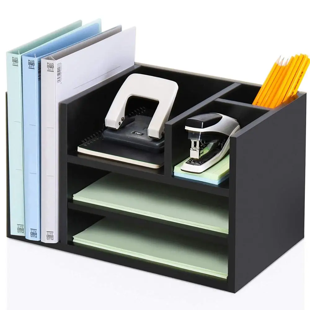 Modern Office Desk Organizer Wood Workspace Organizers With 6 Compartments - Buy Desk Organizer,Office Desk Organizer,Desk Organizer Wood on Alibaba.com