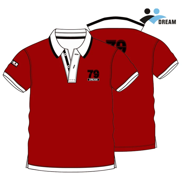 red golf t-shirt