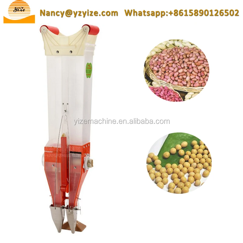 Walk Behind Manual Maize Planter for Sale Bean Seeder Corn Seed Planter
