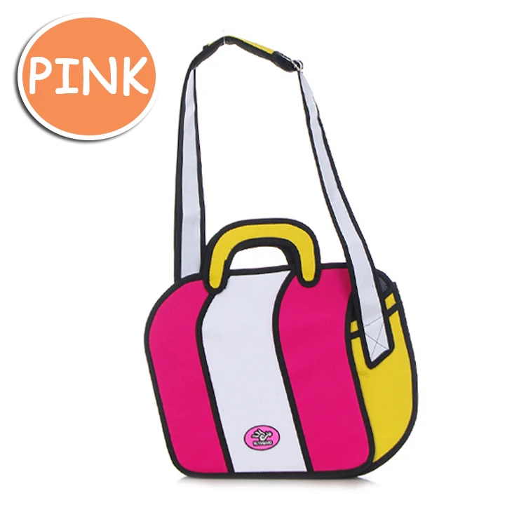 Новый каваи 2D рисунок слинг сумка огромный мешок школы 2 цвета