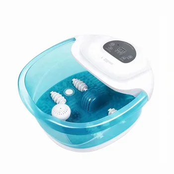Electric Vibrating Heat Bubble 4 rollers Waterfall Foot Wash Spa Bath Massager for Relaxation and Rejuvenation