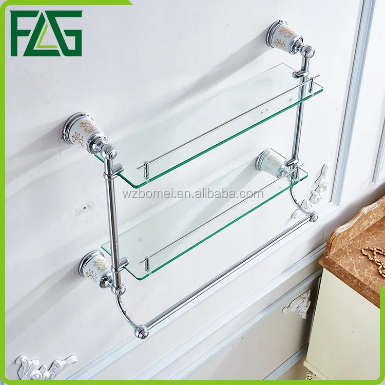 Flg Chrome Bathroom Shower Wall Mounted Towel Rack Glass Shelf Buy Towel Rack Glass Shelf Towel Rack Glass Shelf Towel Rack Glass Shelf Product On Alibaba Com