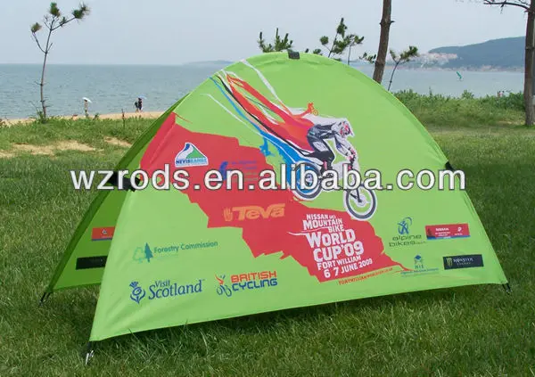 Advertising Display Triangle a Frame Banner with Carbon Poles and Custom Digital Printing