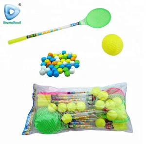 Plastic Tennis Racket Toy with Candy in Bulk