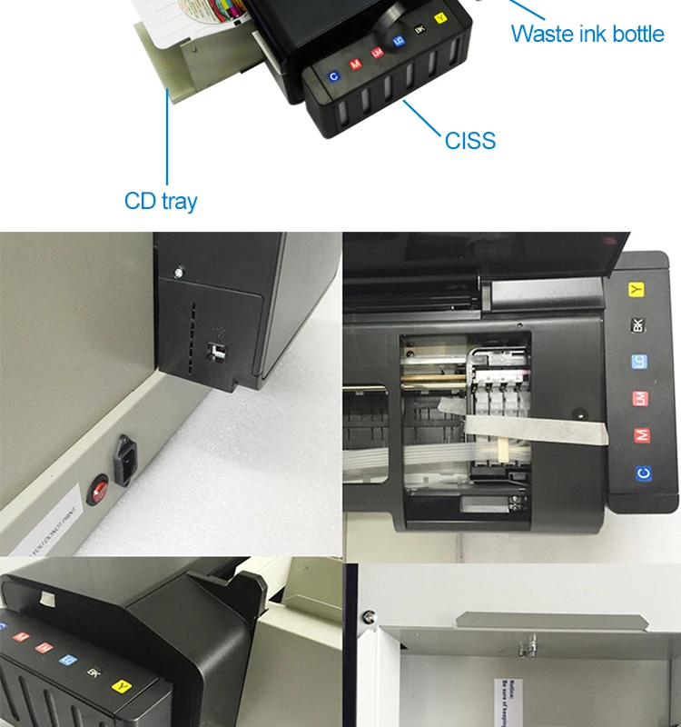 Cheap Digital Pvc Id Card Printing Machine With 51pcs Pvc Tray And 20pcs Printable Inkjet Card