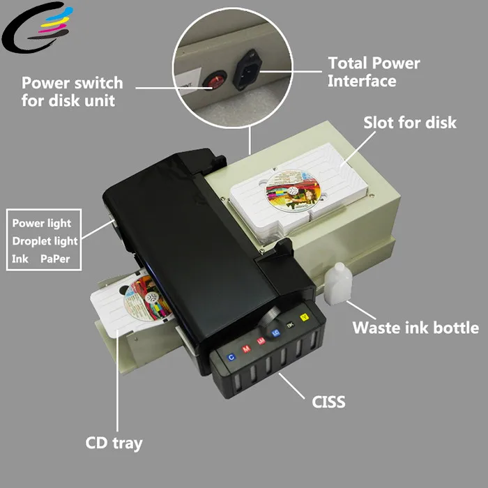 Continue 100 PCS ID Card Printing Machine L805 Inkjet PVC Card Printer