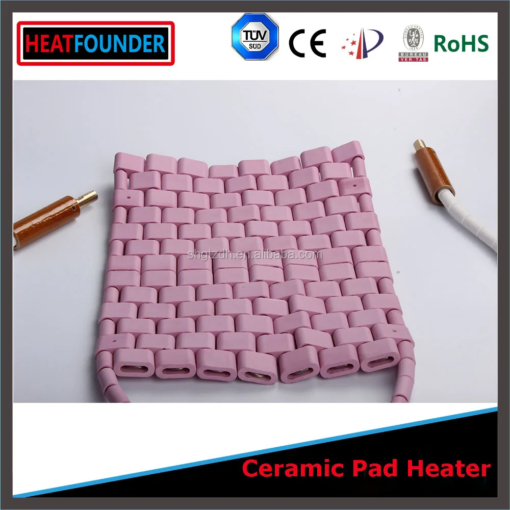 Высокая термостойкость горячие продажа розовый керамический инфракрасный нагреватель pad