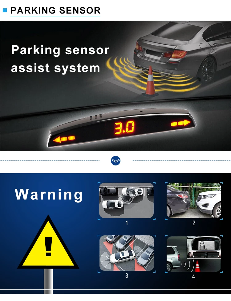 Push Out Type Digital Car Parking Sensor System Smart Car Parking ...