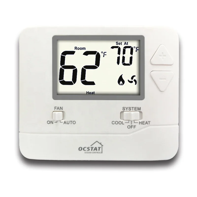 1 Heat 1 Cool Single Stage 24 Volts Central Air Conditioner Thermostat
