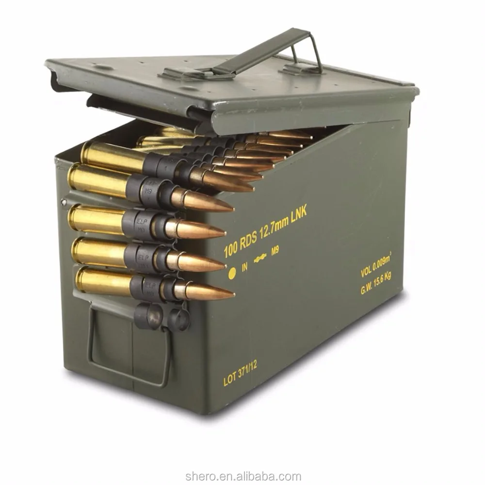 Черный оливковый зеленый Металл M19A1 M2A1 PA60 PA108 PA120 M548 30 CAL ammo