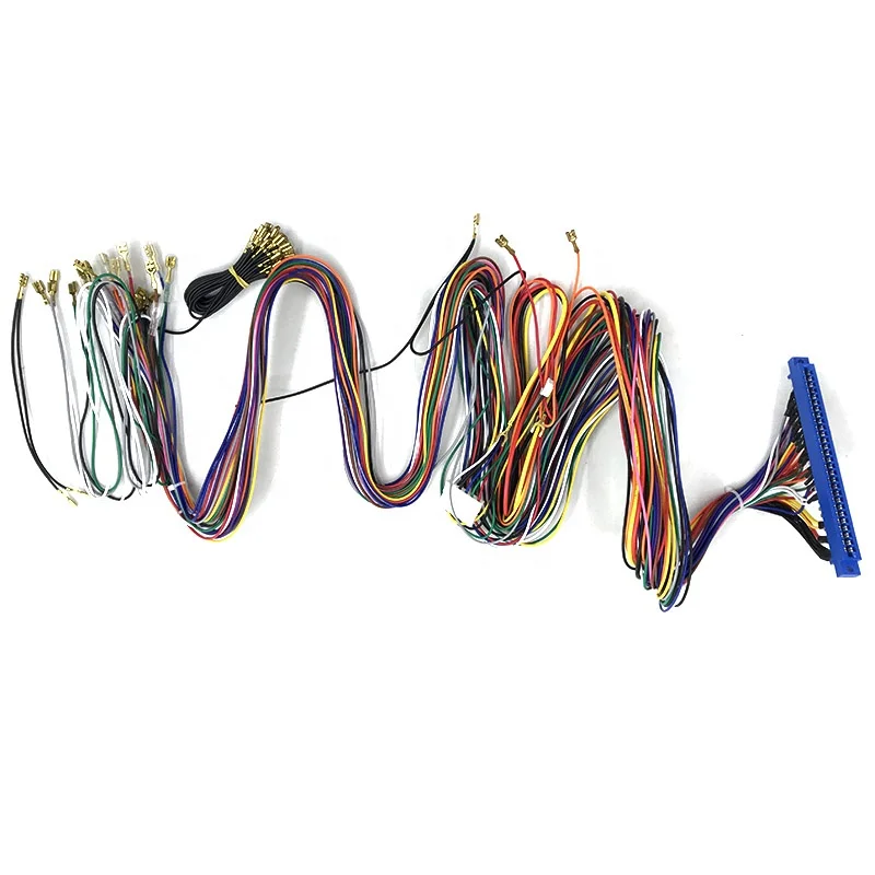 Customized Jamma 28 Pin with 5 6 Buttons  Jamma Harness Wire for Arcade Machine