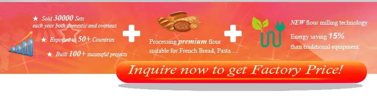 180T wheat flour mill production line complete
