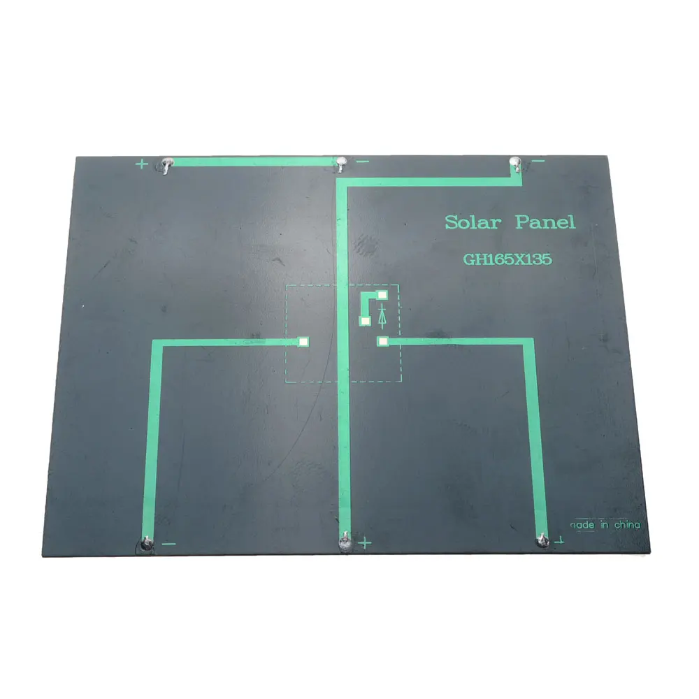 Высококачественная панель солнечных батарей 6V 3 5 W Портативный поликристаллический кремниевый солнечный генератор 165*135*3 мм