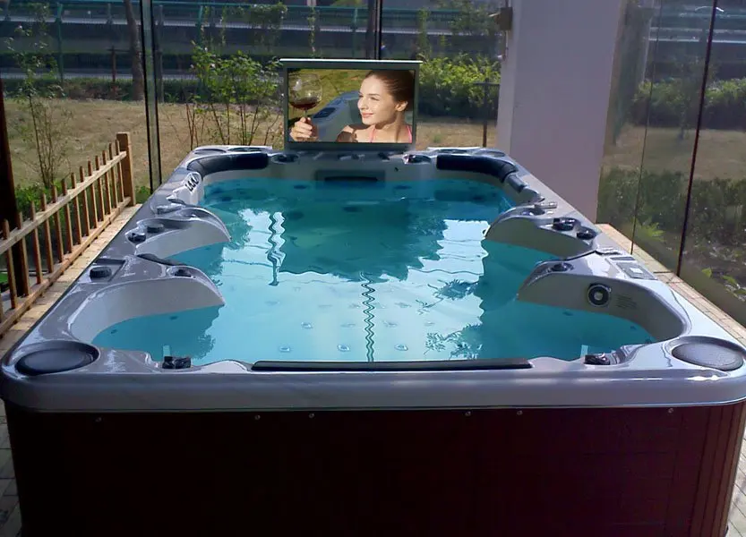 Sunrans 10 Person Large Hottub Hydropool Aqua Sport Swim Spa Pool Outdoor Swimming Pool Balboa Spa Control System
