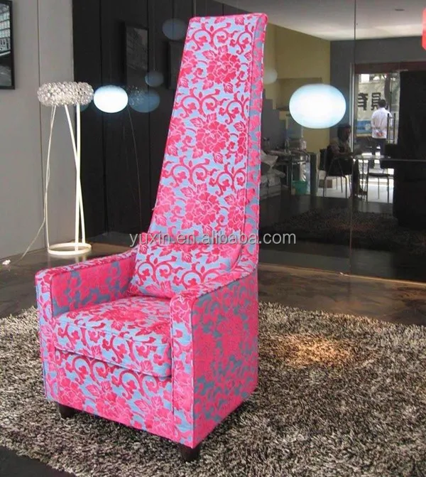 Customized Logo Modern Fabric Coffee Chair High Back Leisure for Hotel Bedroom Living Room Bar Chair