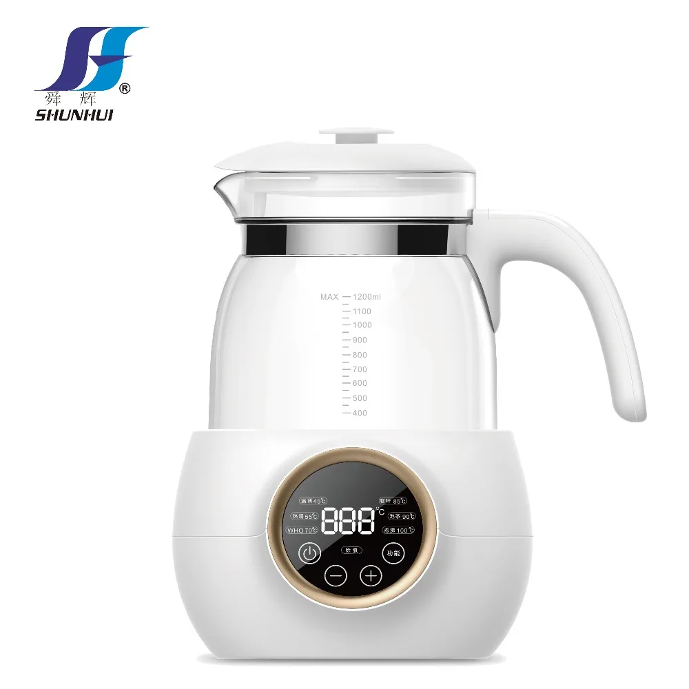 Electric Glass Jar 1200ml 800w Keep Warm 45/55/70/85/90 Temperature For