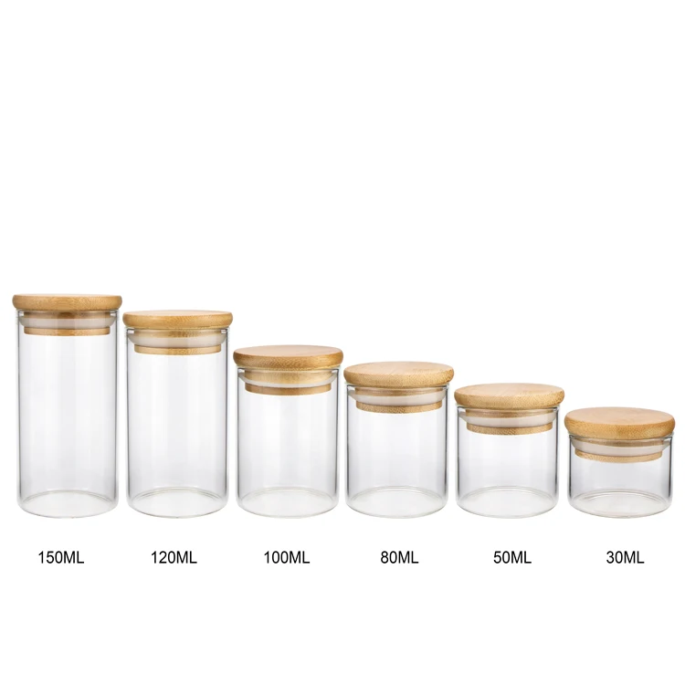 Purchase Wholesale glass spice jars with bamboo lids. Free Returns & Net 60  Terms on Faire