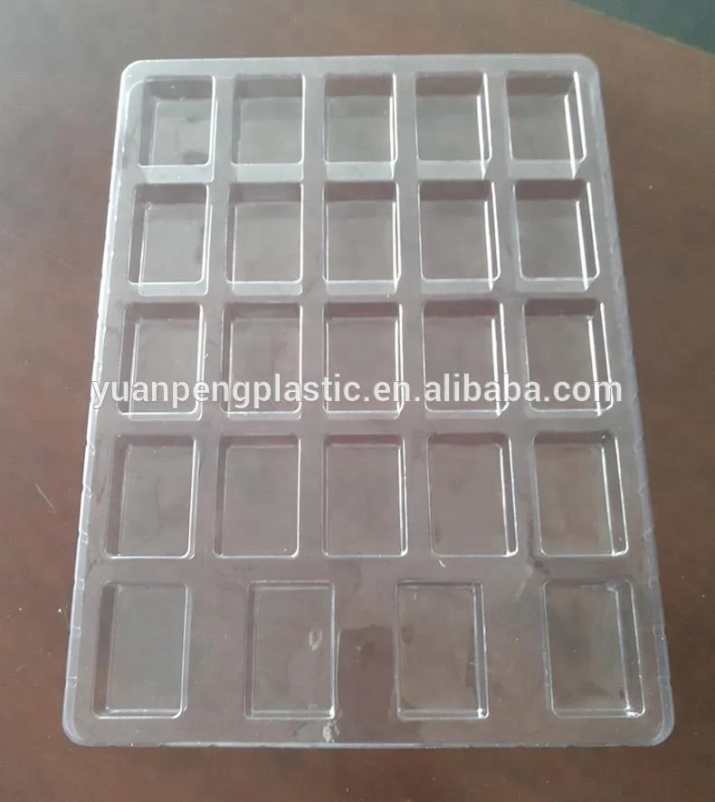 Custom Christmas Advent Calendar Packaging Box with Vacuum Formed Plastic Insert Tray Inside for Chocolate