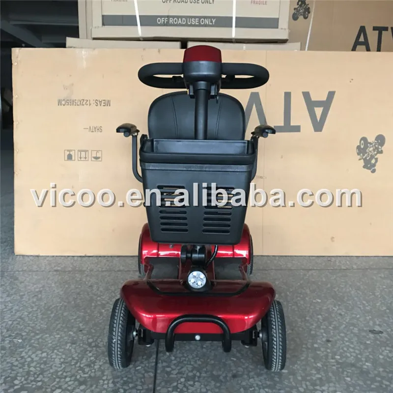Fast Lithium Battery Pride Handicapped Electric Mobility Scooter 4 Wheel 2 Seat for Elderly 24v800w