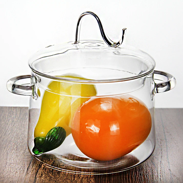 High Quality Glass Pots for Cooking Hot Sale Borosilicate Heat