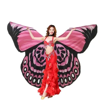 Amazing Fushia Dapple butterfly isis wings for belly dancing performing