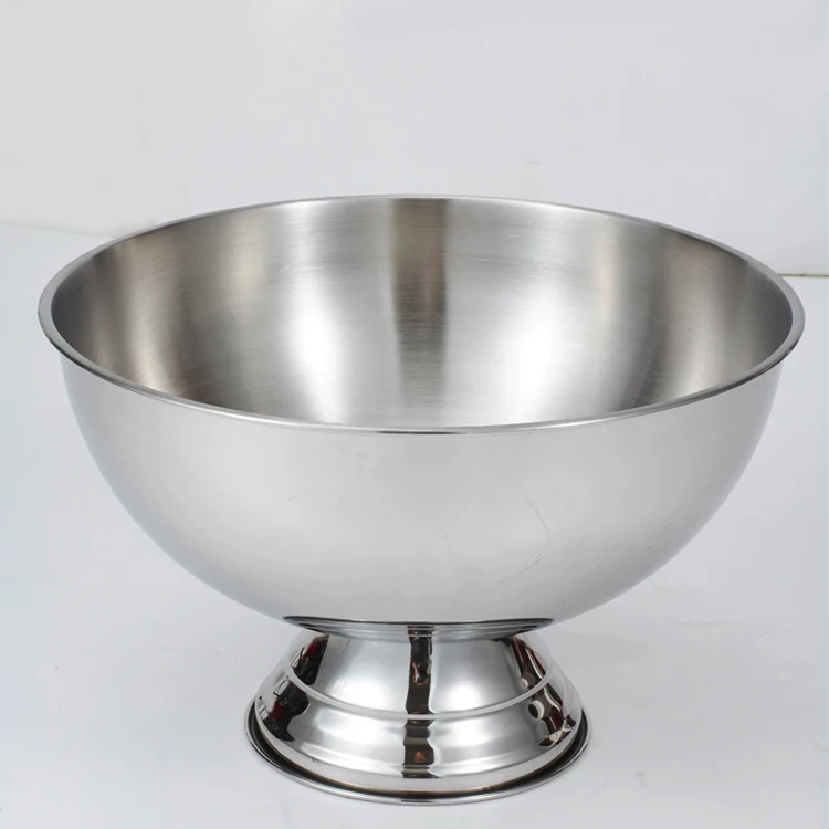 Stainless Steel 3.4 Gal FAST FREE SHIPPING Details about   Punch Bowl 