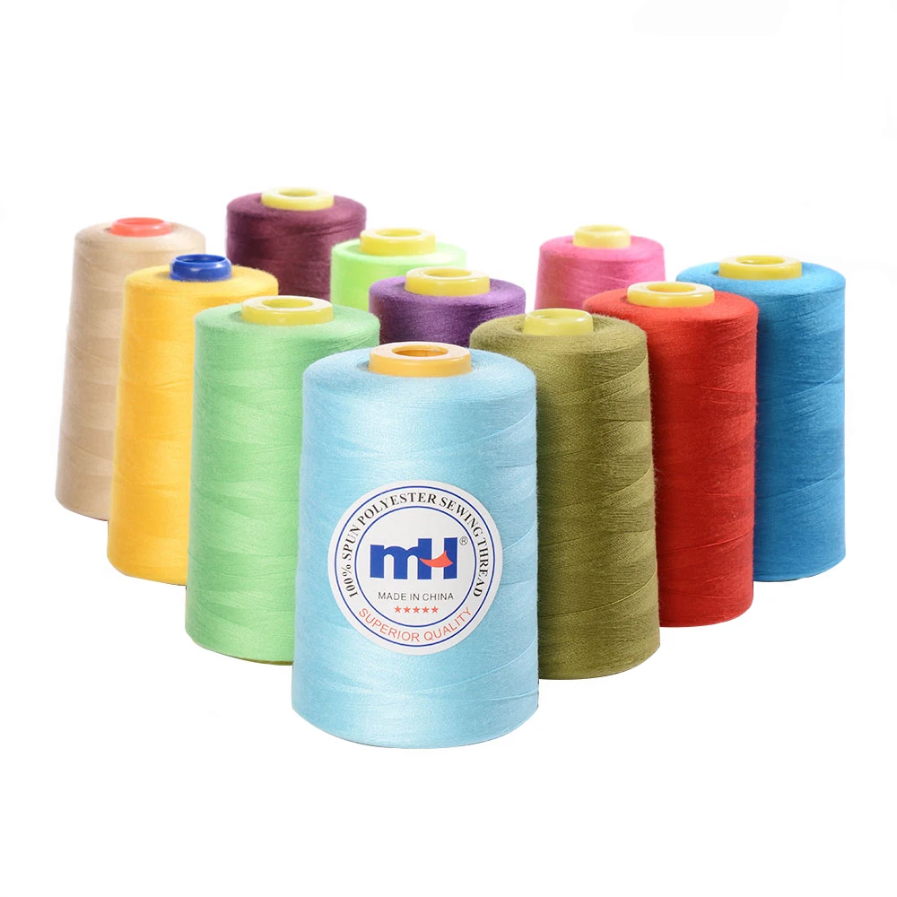 Factory Cheap Price 40/2 5000yds 100% Polyester Sewing Thread for Sewing Machine and Hoodie