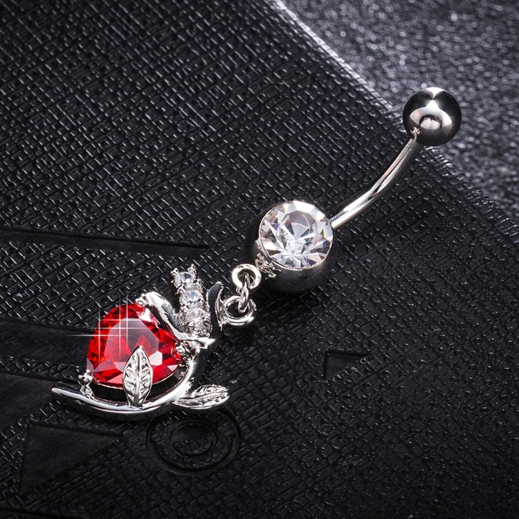 Dangle Belly Piercing Navel Magnetic Vibrating Tongue Ring