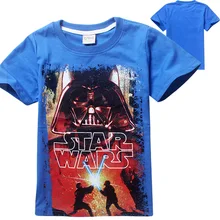 4 12Y Boys Clothes 2016 STAR WARS Summer New Cartoon Boys T shirt O Neck