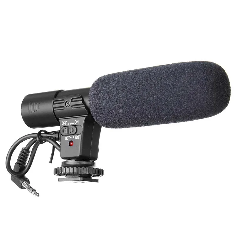 Mic-01 videocámara profesional micrófono estéreo externo 