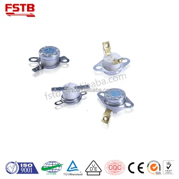 QUARKZMAN KSD301 Termostato 0°C – 5 Pezzi – Normalemente Aperto 10A – 110/120/250V – Interruttore A Disco A Scatto – Bachelite