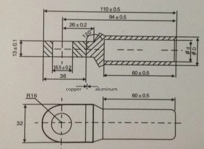 Copper Grounding Lug Lifting Lug Spade Lugs - Buy Copper Grounding Lug ...