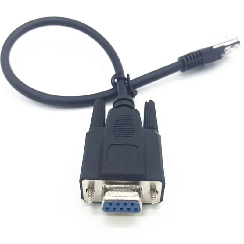Высококачественный последовательный кабель для сканера штрих-кода RS232 RJ45 к DB9 Female
