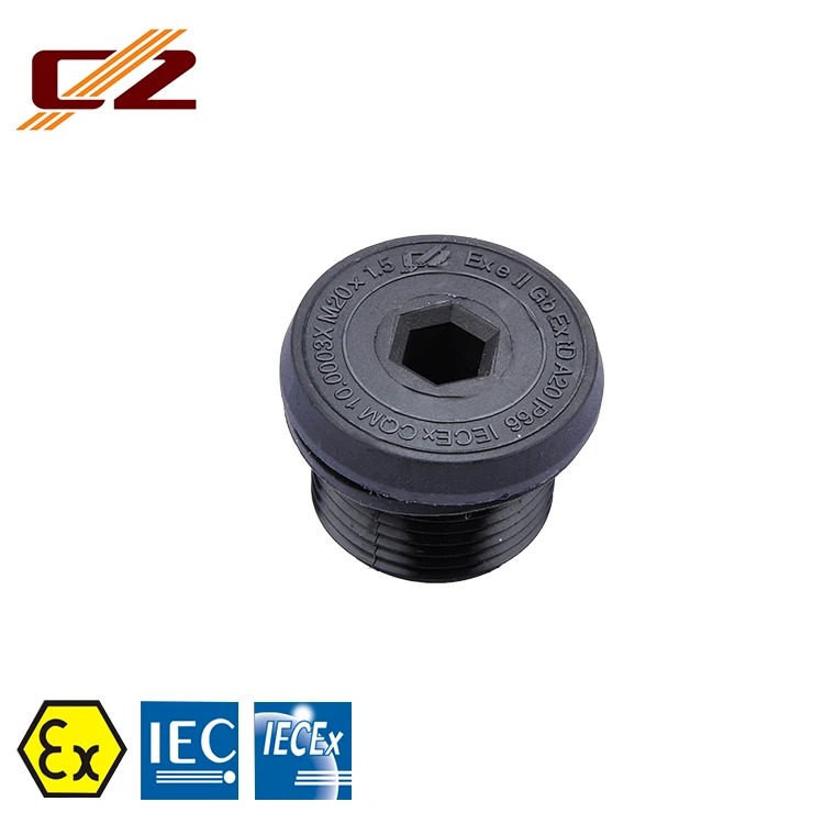 ATEX IECEX Explosion Proof Plastic Stopping Plug Cable Gland Blinding Plug Cooper