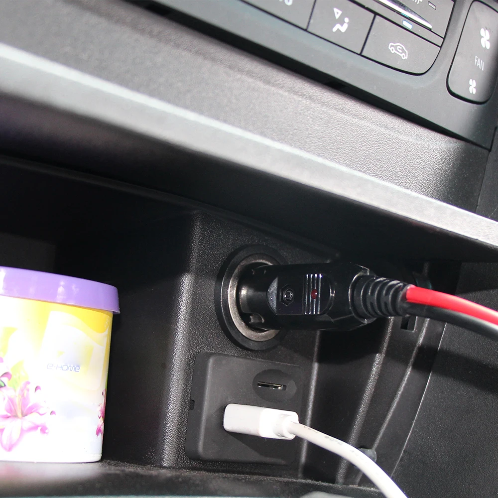 Car Replacement 12V Cigarette Lighter 10A Fuse socket Plug to To tail wires Terminal 3FT Cables 22