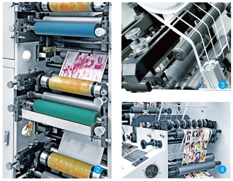 Flexo printer machine labels