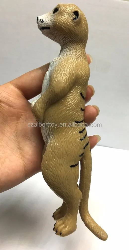 Plastic Animal World Rubber Meerkat Creative Educational Anti-Anxiety Stress Relief Novelty Unisex Toys
