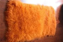 Хорошее качество, хорошо продаваемая многоцветная монгольская тарелка из натурального меха ягненка