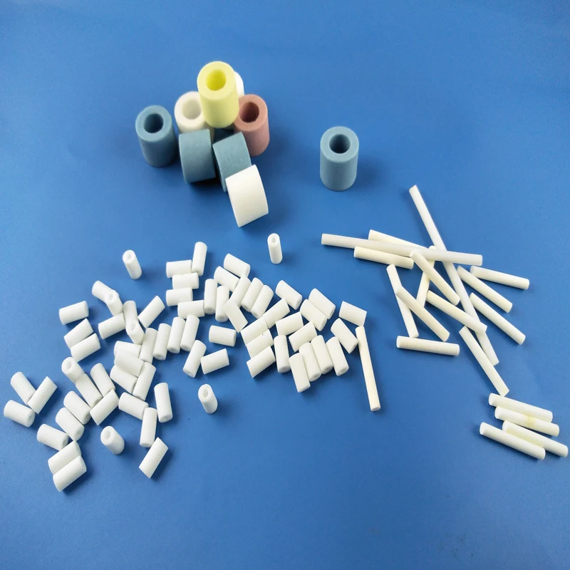 95 Al2o3 Glazing Ceramic Feedthrough Insulator Fine Alumina Beads For