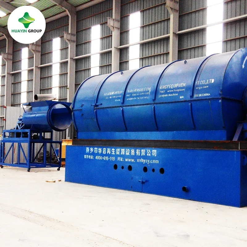 Huayin Waste Plastic Pyrolysis Reactor 60t Tyre Pyrolysis Machine to Fuel Oil