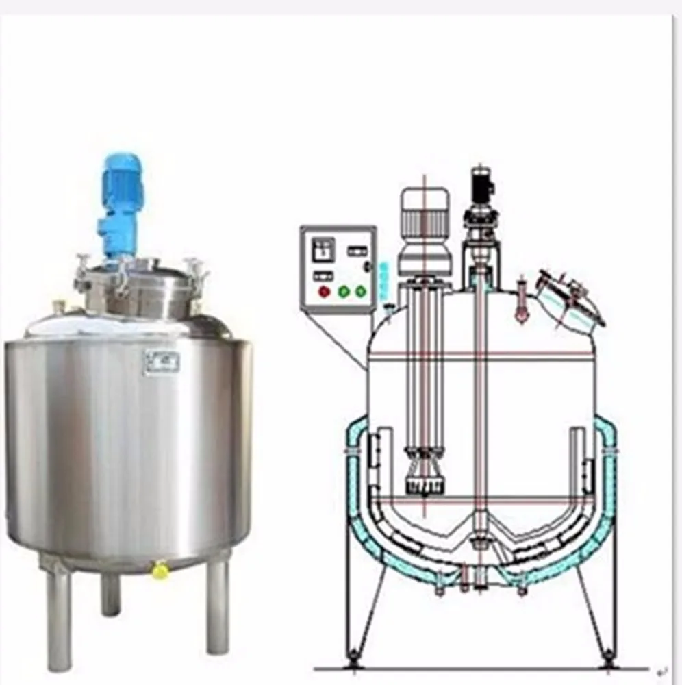 Реактор с паровой рубашкой и якорной мешалкой
