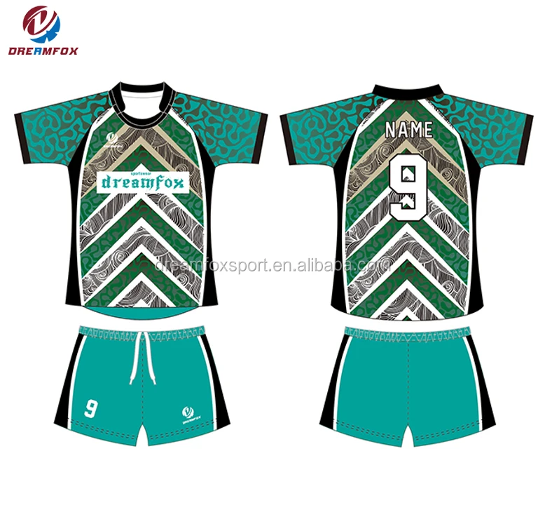 2019 Newest Style Cheap Cook Islands Aboriginal Rugby Jersey Sublimation Custom Maori Rugby League Shirts Green Rugby Uniform