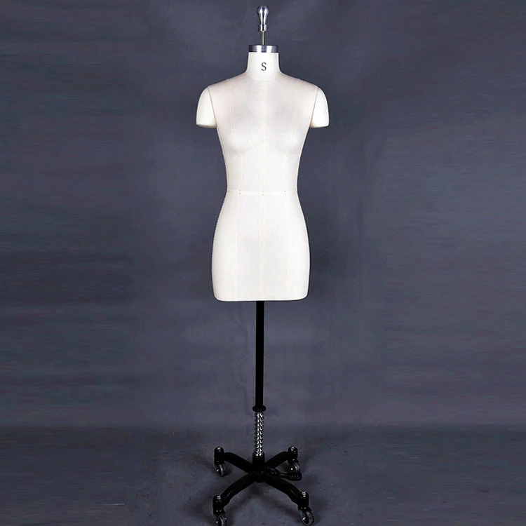 Tailor's Dummy Tailor's Bust Female Mannequin Stand Chrome 