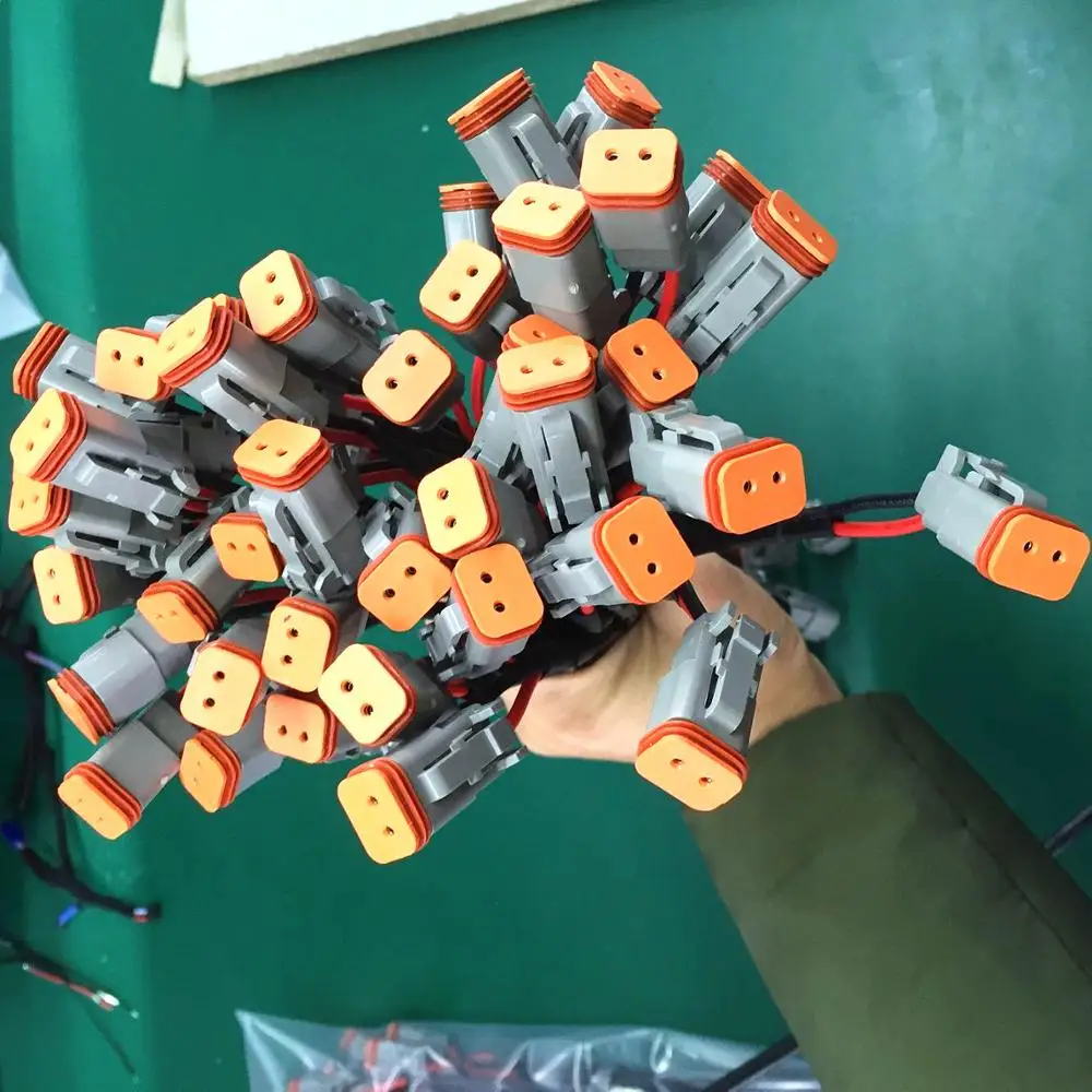 Автомобильные Y-образные двойные выходы Deutsch DT DTP адаптеры разъемы разветвители для автомобиля светодиодная противотуманная 30 см