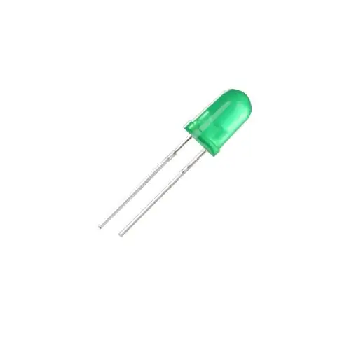 GREEN LED & origin zb 12v verde verte Diode électroluminescente 20 LED vert 5mm limpide 